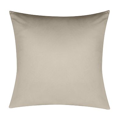 Edie@Home Snowflakes Velvet Foil Print Holiday Throw Pillow