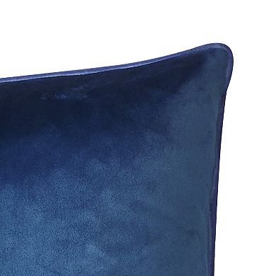 Edie@Home Velvet Crewel Embroidery Throw Pillow