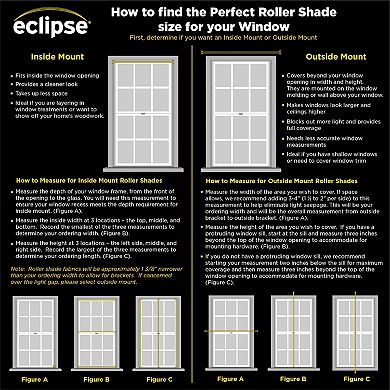 eclipse Holden Solid Light Filtering Cordless Roller Shade