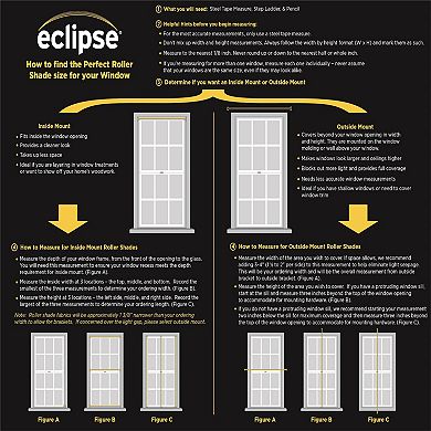 eclipse Arbor Solid 100% Total Blackout Cordless Roller Shade