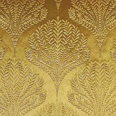 Edie@Home Embossed Velvet Fan Throw Pillow