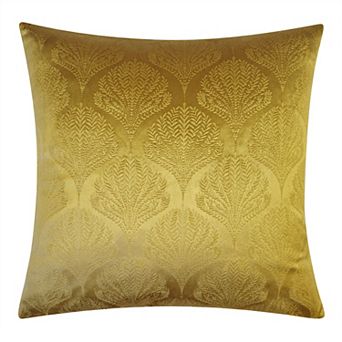 Edie@Home Embossed Velvet Fan Throw Pillow