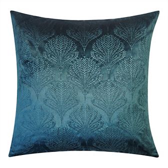 Edie@Home Embossed Velvet Fan Throw Pillow
