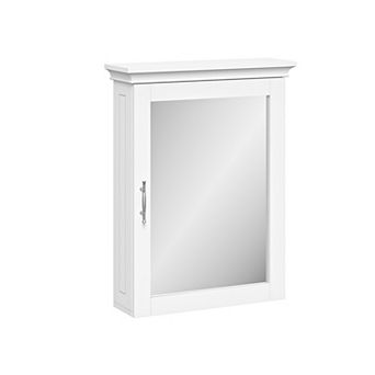 RiverRidge Home Somerset White Mirror Wall Cabinet