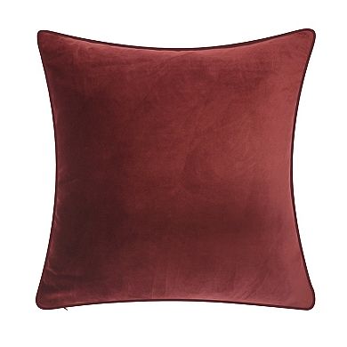 Edie@Home Watercolor Ducks Print with Ribbon Embroidery Throw Pillow