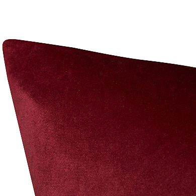 Edie@Home Lava Print on Velvet with Copper Metallic Throw Pillow
