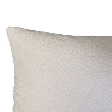 Edie@Home Colorblock Sherpa Racing Stripes Throw Pillow