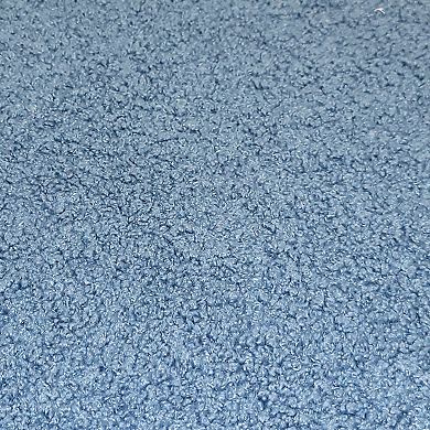 Edie@Home Sherpa Gusseted Round Handle Throw Pillow