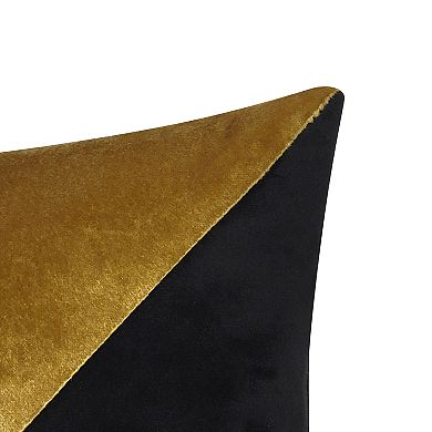 Edie@Home Triangle Colorblock Throw Pillow