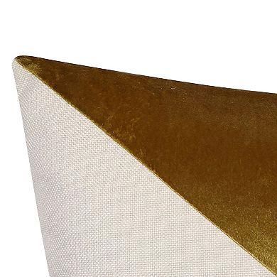 Edie@Home Triangle Colorblock Throw Pillow