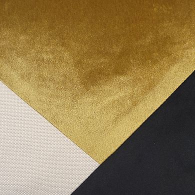 Edie@Home Triangle Colorblock Throw Pillow