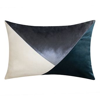 Edie@Home Triangle Colorblock Throw Pillow
