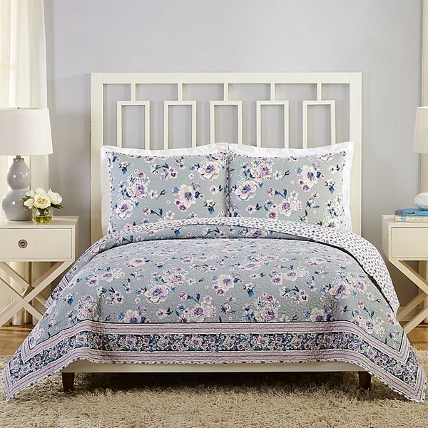 Vera Bradley Park Stripes Quilt Set with Shams