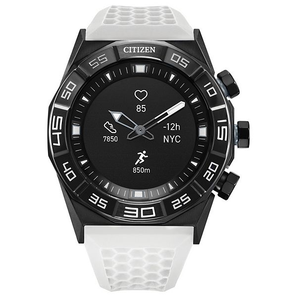 Citizen CZ SMART Men's Analog-Digital Stainless Steel White Strap Heartrate  Smart Watch - JX1007-12E