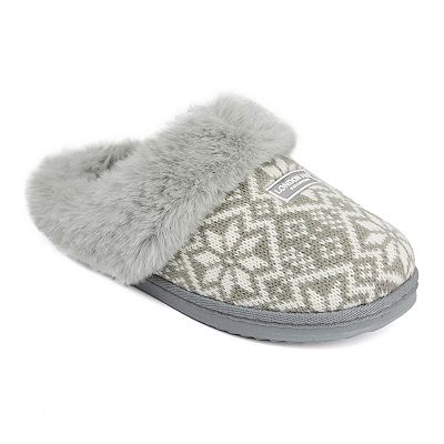 London Fog Joslyn Women s Faux Fur Scuff Slippers