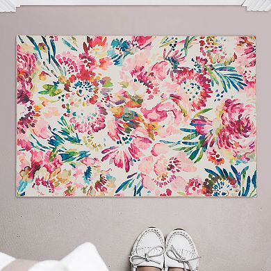 Linon Machine Washable Julian Area Rug