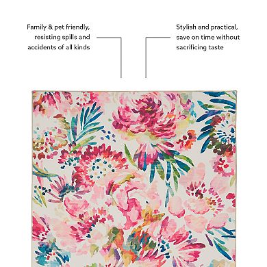 Linon Machine Washable Julian Area Rug