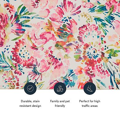 Linon Machine Washable Julian Area Rug