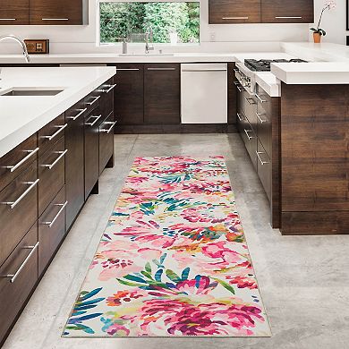 Linon Machine Washable Julian Area Rug
