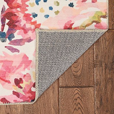 Linon Machine Washable Julian Area Rug