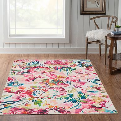Linon Machine Washable Julian Area Rug