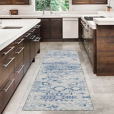 Linon Machine Washable Harris Area Rug