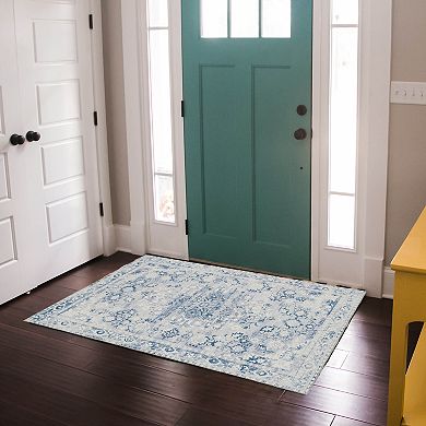 Linon Machine Washable Harris Area Rug