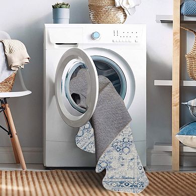 Linon Machine Washable Harris Area Rug