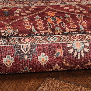 Linon Machine Washable Neil Area Rug