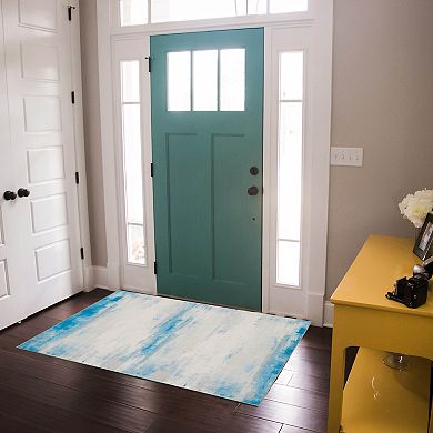 Linon Machine Washable Tiana Area Rug Tiana