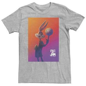 Big & Tall Space Jam: A New Legacy Bugs Bunny With Basketball Poster Tee