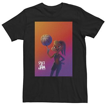 Big & Tall Space Jam: A New Legacy Lola Bunny With Basketball Poster Tee