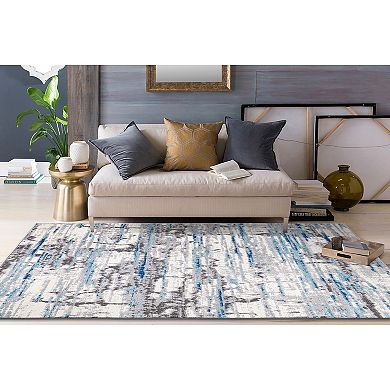 World Rug Gallery Modern Abstract Lines Area Rug