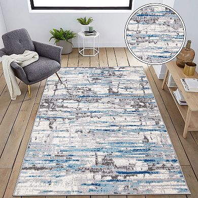 World Rug Gallery Modern Abstract Lines Area Rug