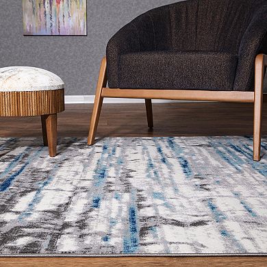 World Rug Gallery Modern Abstract Lines Area Rug