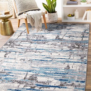 World Rug Gallery Modern Abstract Lines Area Rug