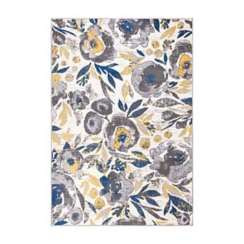 World Rug Gallery Sleek Bohemian Floral Area Rug