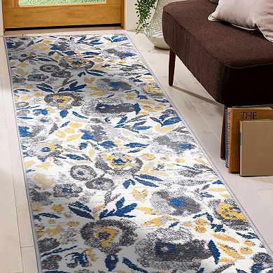 World Rug Gallery Sleek Bohemian Floral Area Rug