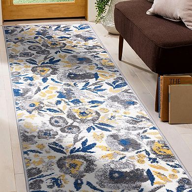 World Rug Gallery Sleek Bohemian Floral Area Rug