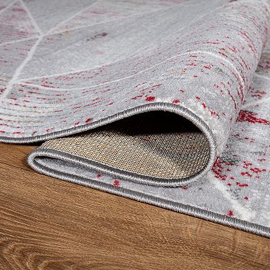 World Rug Gallery Invigorate Sleek Modern Geometric Area Rug