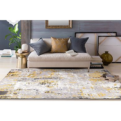 World Rug Gallery Modern Abstract Design Area Rug