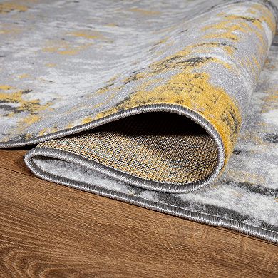 World Rug Gallery Modern Abstract Splatter Area Rug