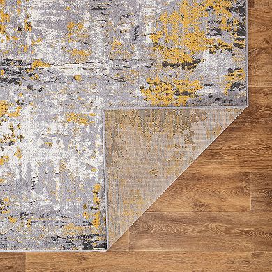 World Rug Gallery Modern Abstract Splatter Area Rug