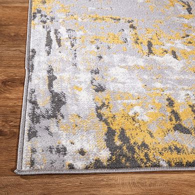 World Rug Gallery Modern Abstract Splatter Area Rug