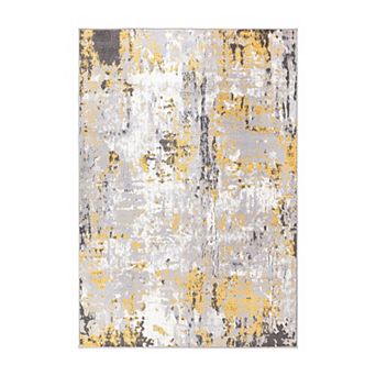 World Rug Gallery Modern Abstract Splatter Area Rug