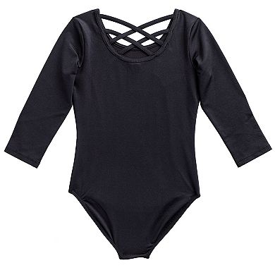 Girls 4-16 Rainbeau Moves 3/4-Sleeve Leotard