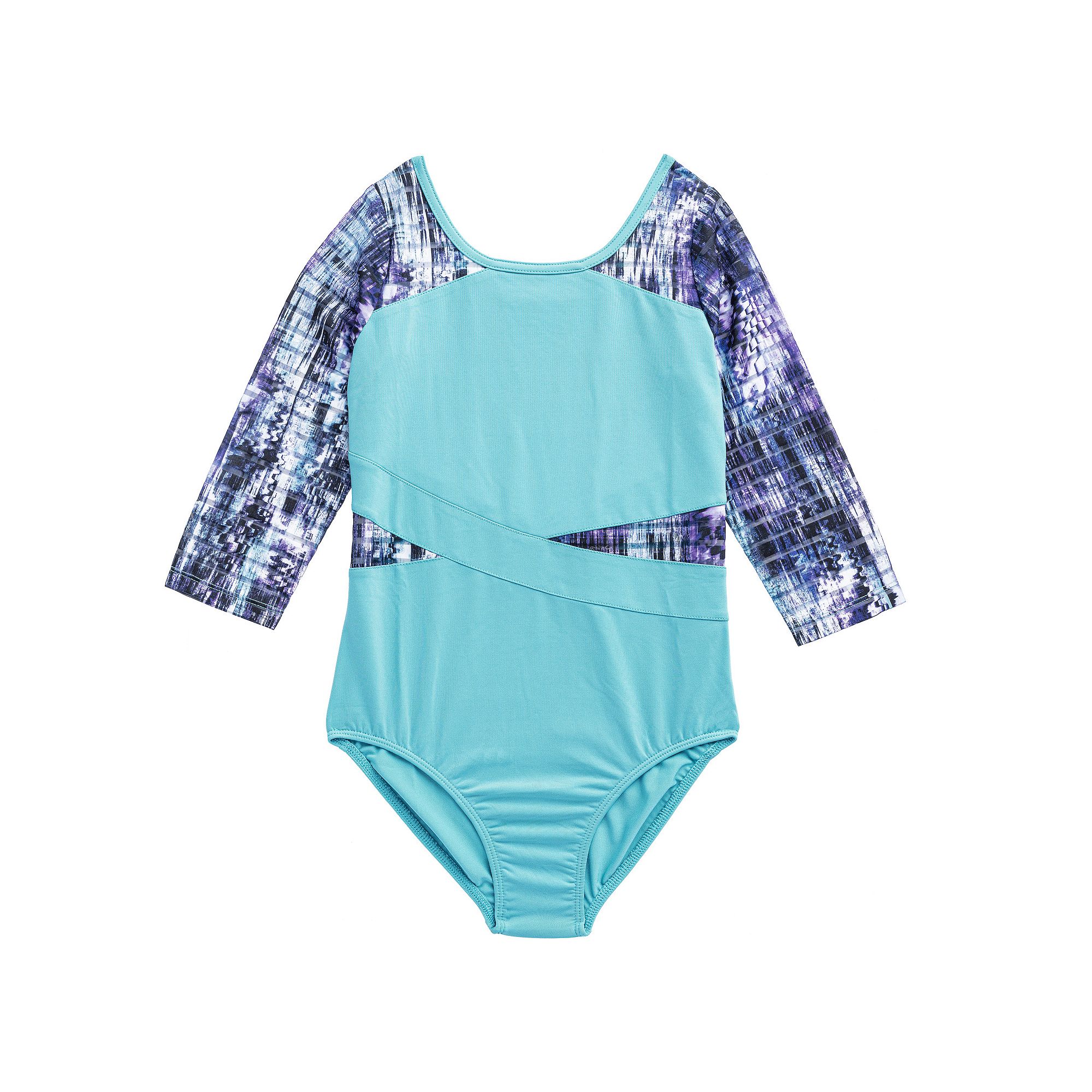 Girls 4-16 Rainbeau Moves 3/4-Sleeve Leotard, Girls, Size: Large