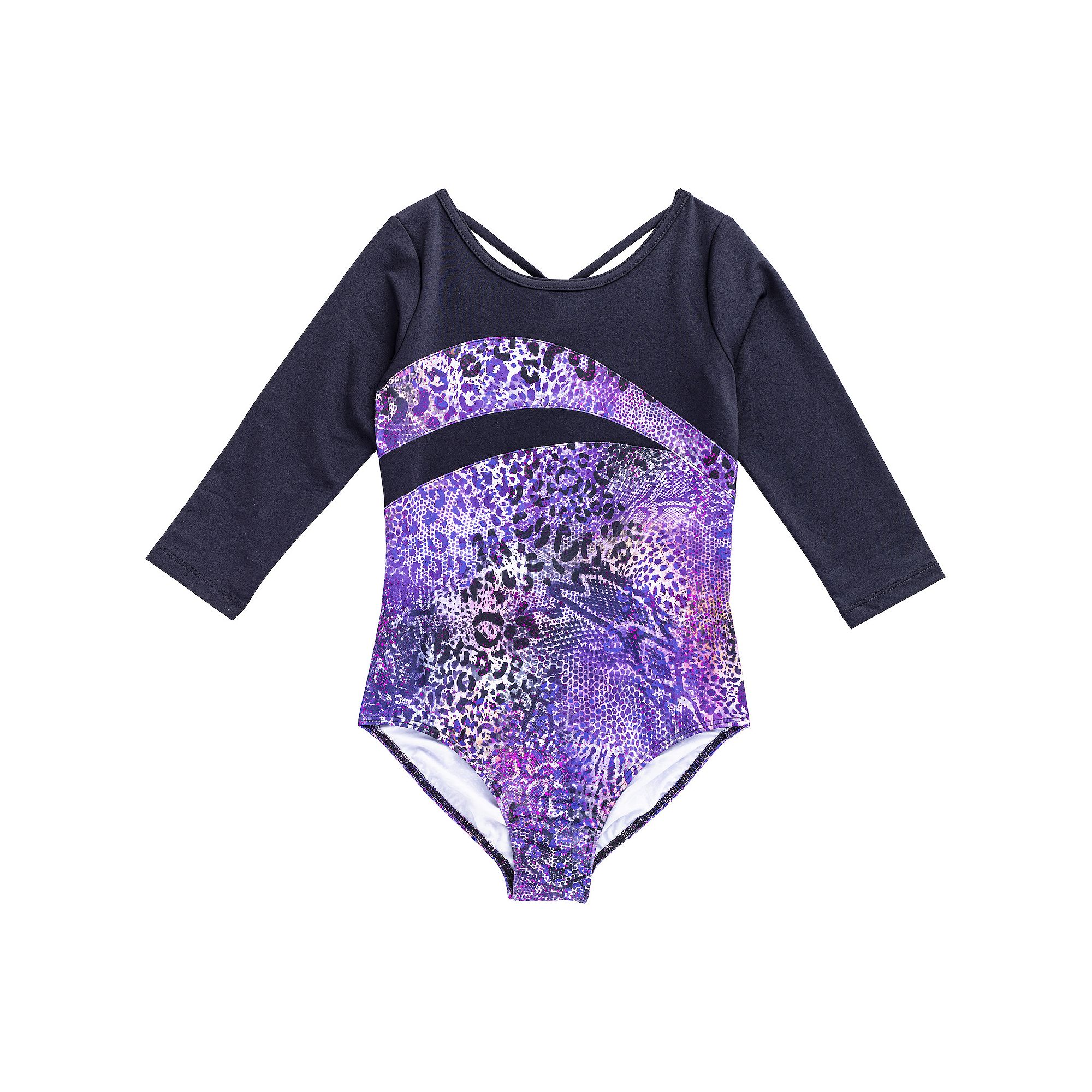 Girls 4-16 Rainbeau Moves 3/4-Sleeve Fashion Leotard, Girls, Size: Large, 