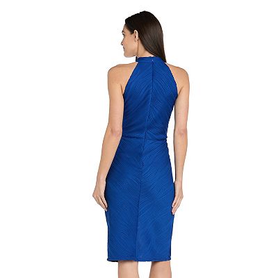 R & M Richards Women's Short Rib Knit Halter Dress, 6