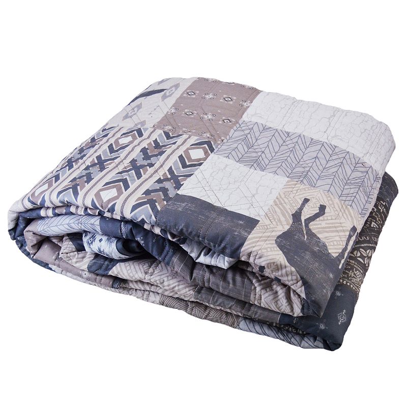 49204472 Donna Sharp Wyoming Throw, Grey sku 49204472